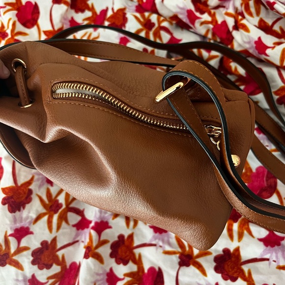 Lauren Conrad Brown Mini Backpack with Adjustable Straps and Gold Ring - Picture 6 of 9
